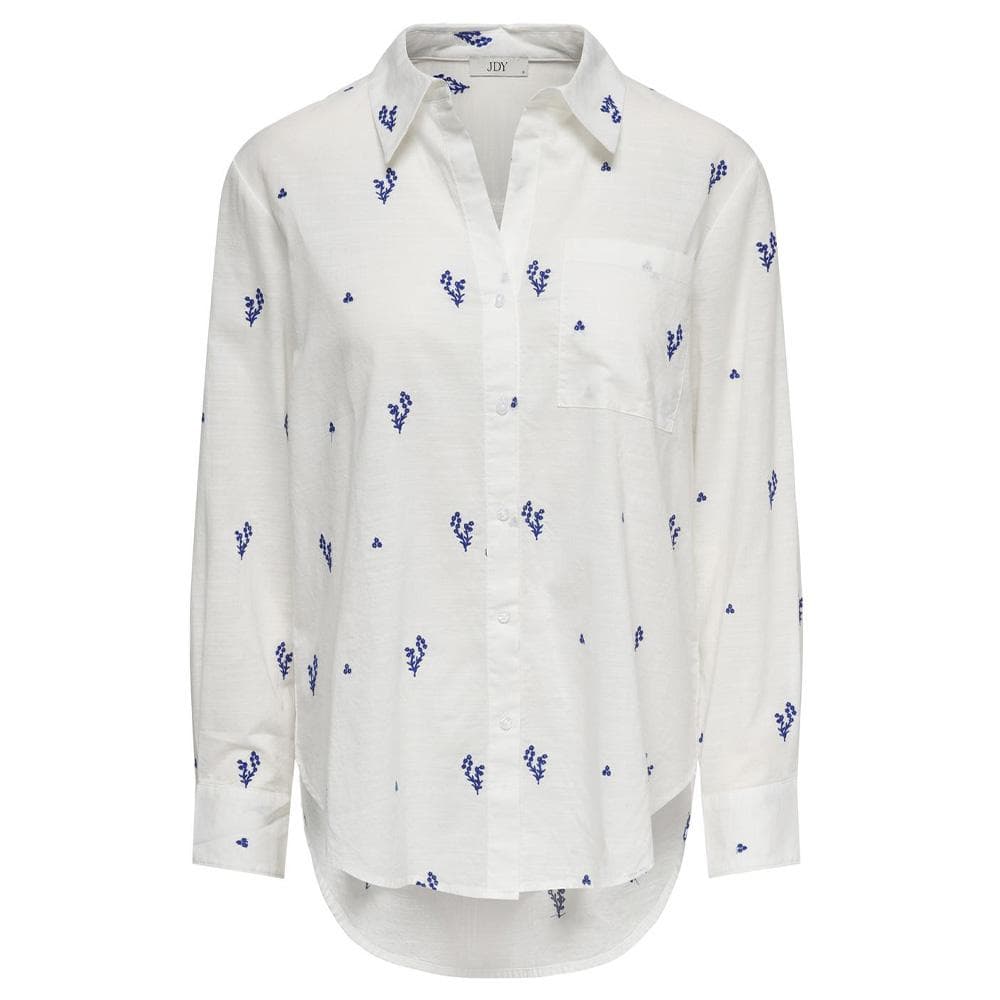 Chemise Blanche/Bleu Femme JDY Kimie 1