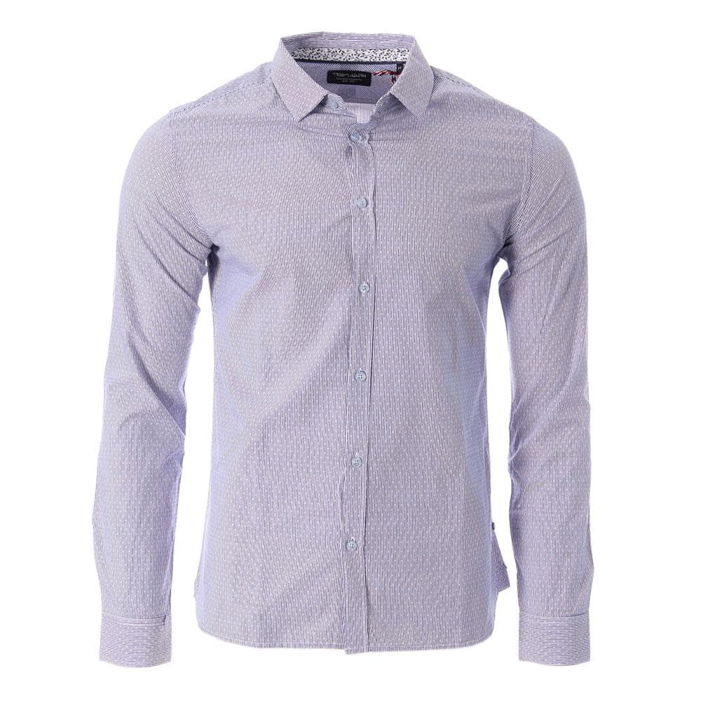 Chemises Blanc/Marine à Rayures Homme Teddy Smith Carton Ml 1