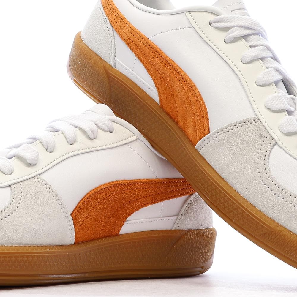 Baskets Blanc/Orange Mixte Puma Palermo 7