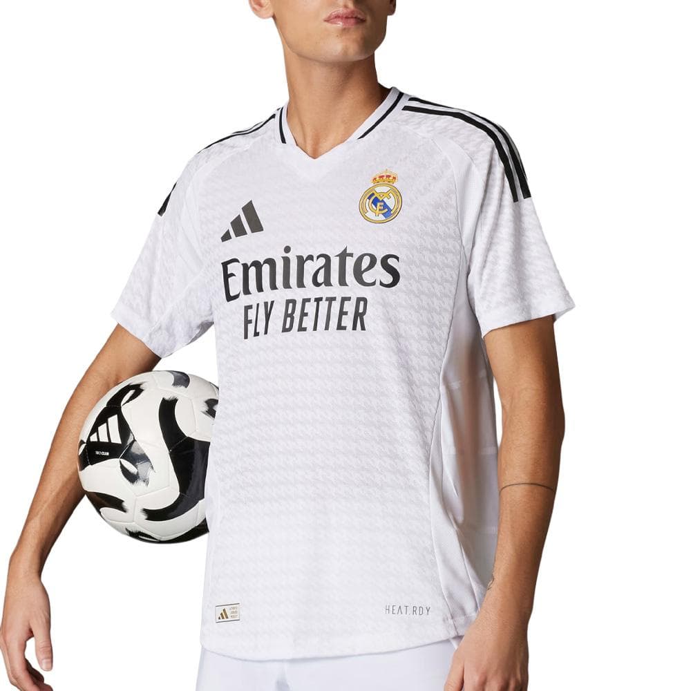 Real Madrid Maillot de football Blanc/Noir Homme Adidas 24/25 1