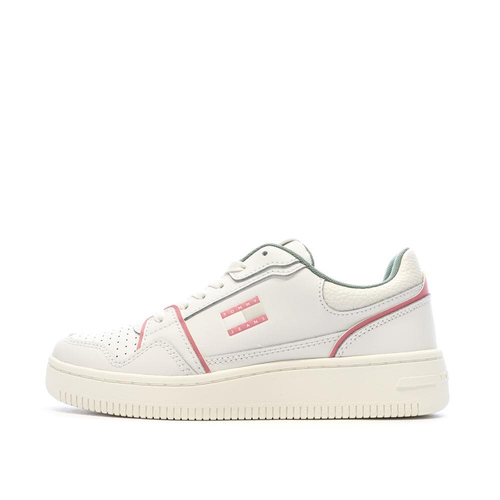 Baskets Blanches/Roses Femme Tommy Hilfiger Retro 1