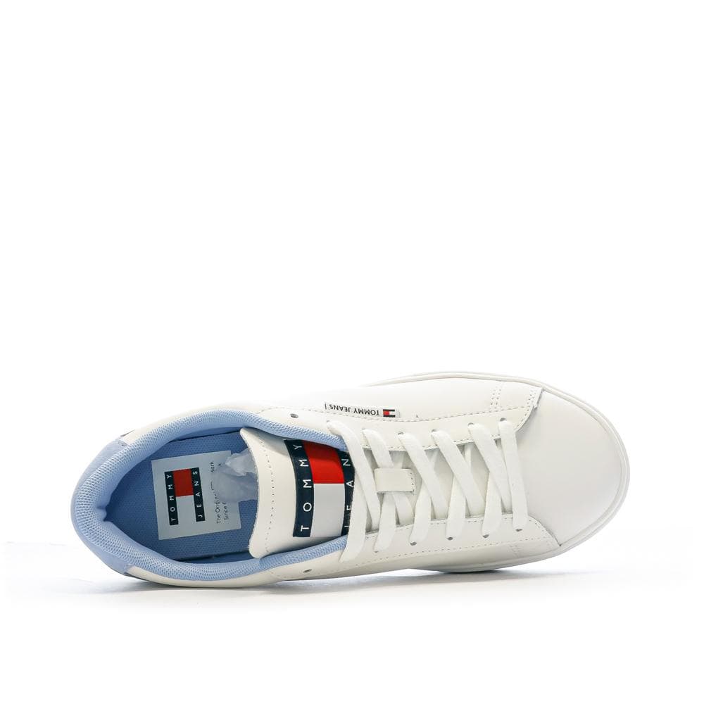 Baskets Blanches/Bleu Femme Tommy Hilfiger Cupsole Sneaker 4