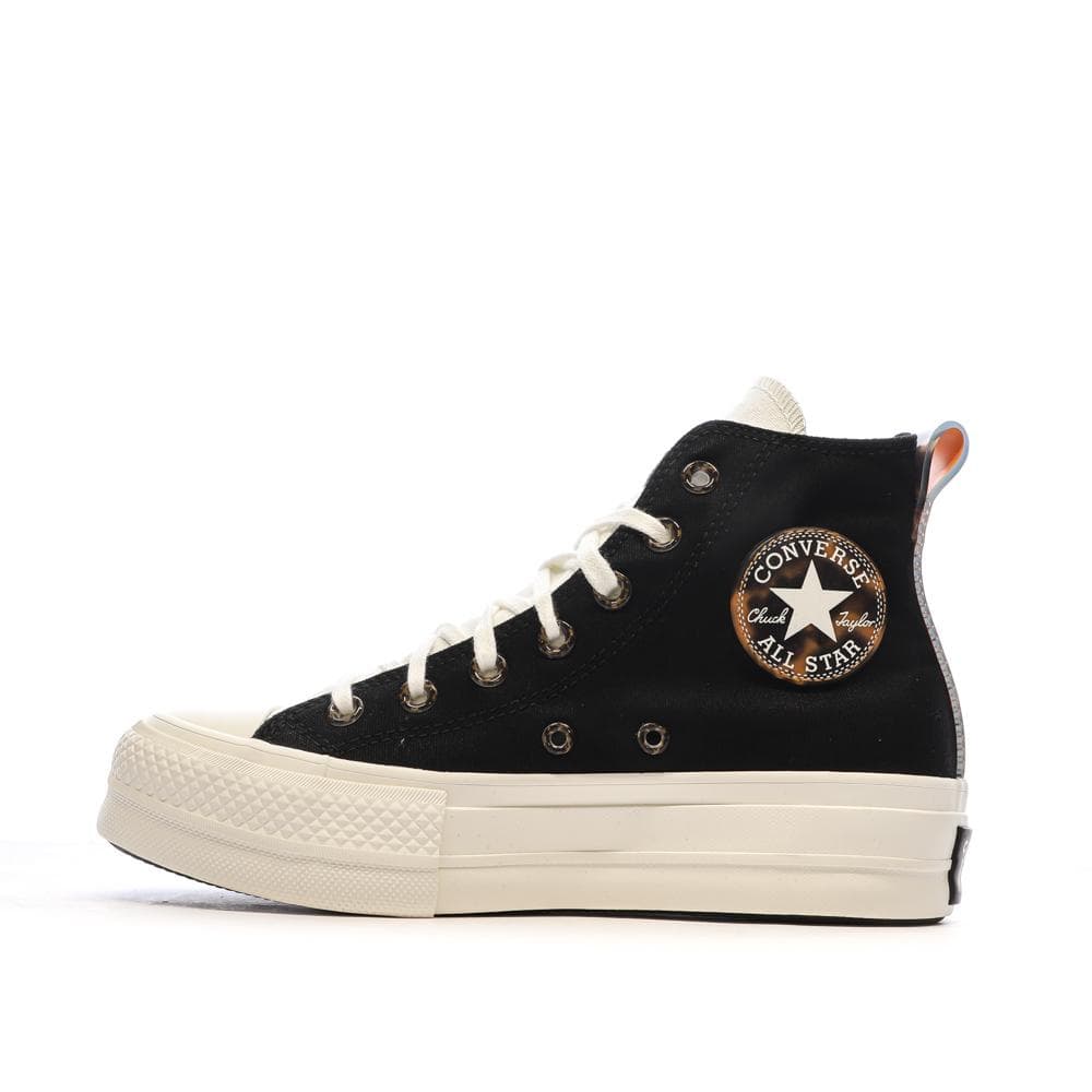 Baskets Noires Femme Converse All Star Lift Platform Tortoise 1