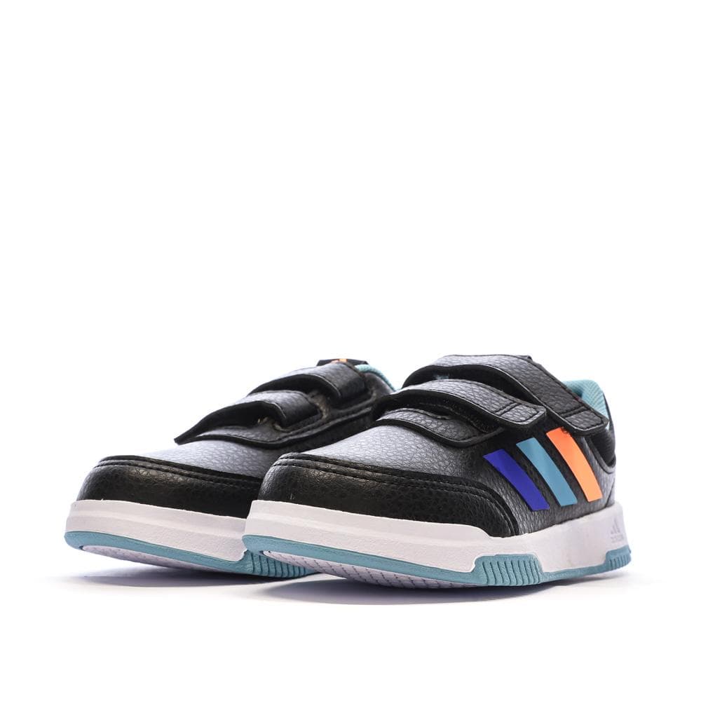 Baskets Noires/Bleu Garçon Adidas Tensaur 6