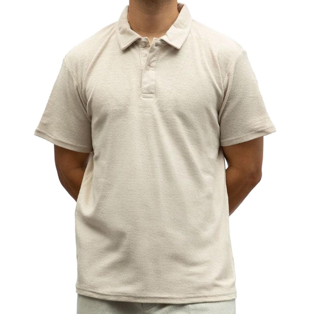 Polo Beige Homme Paname Brothers Eponge 1