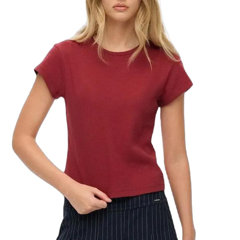 T-shirt Rouge Femme Superdry Athletic Essential 1