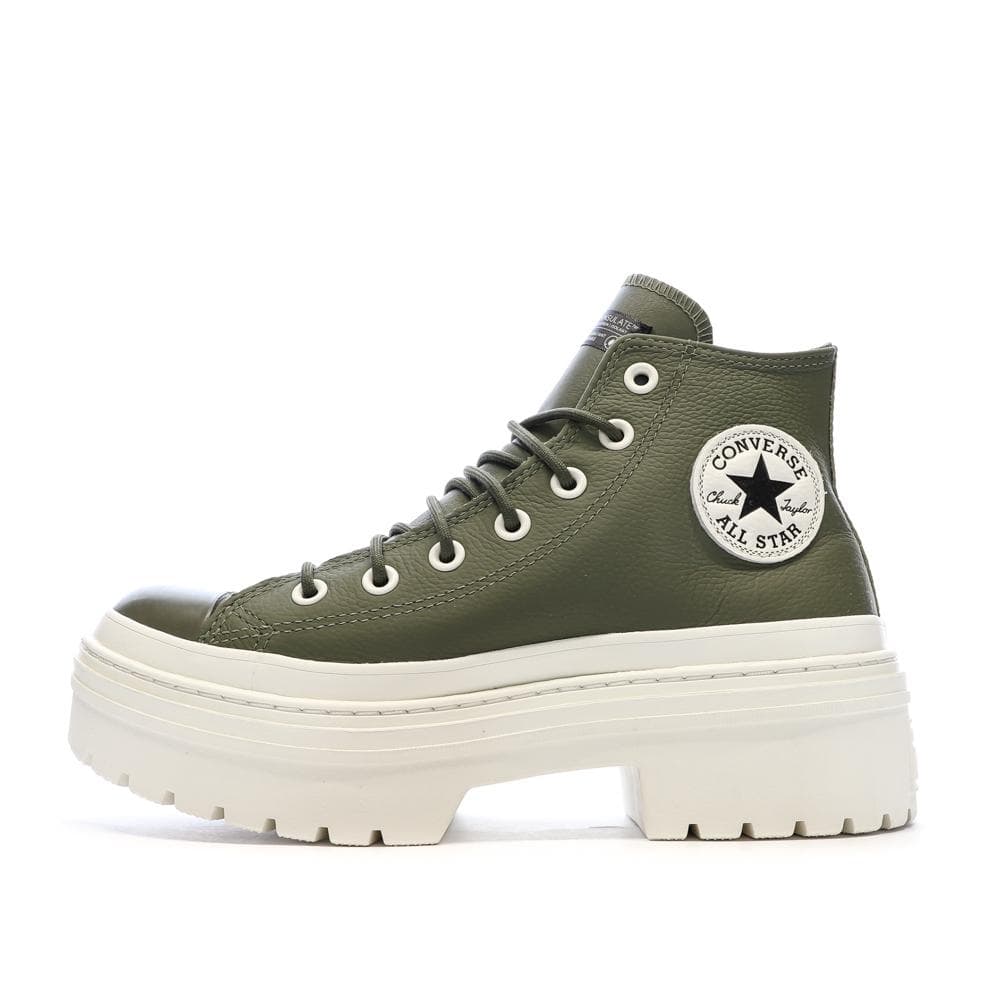 Baskets Kaki Femme Converse Chuck Taylor All Star Lugged Heel 1
