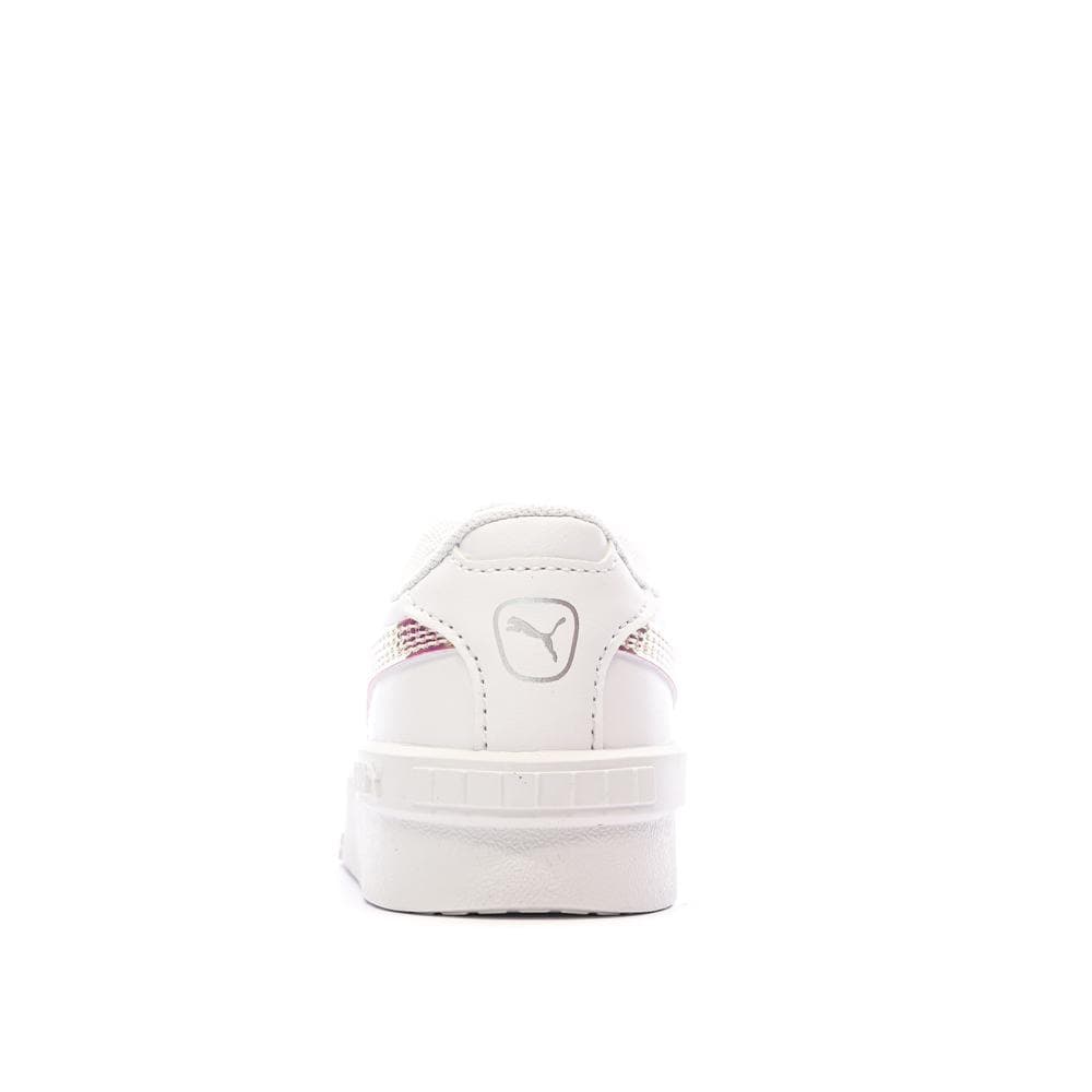 Baskets Blanc/Rose Fille Puma Jada Holo 3