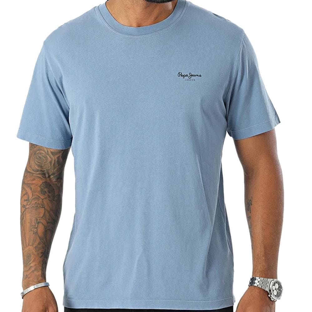 T-shirt Bleu Clair Homme Pepe Jeans Jacko 1