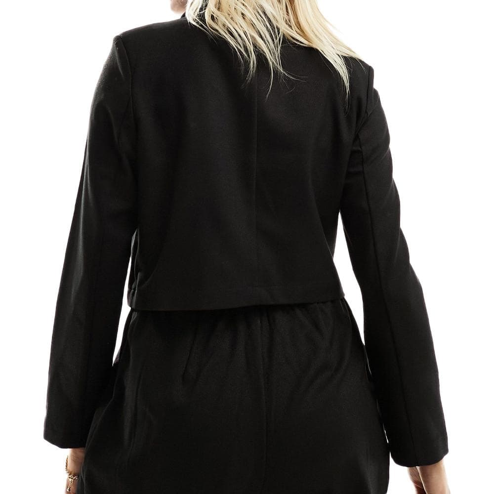 Blazer Court Noir Femme Mamalicious Glitter 2