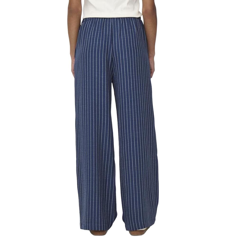 Pantalon fluide Marine/Blanc Femme JDY Power 2