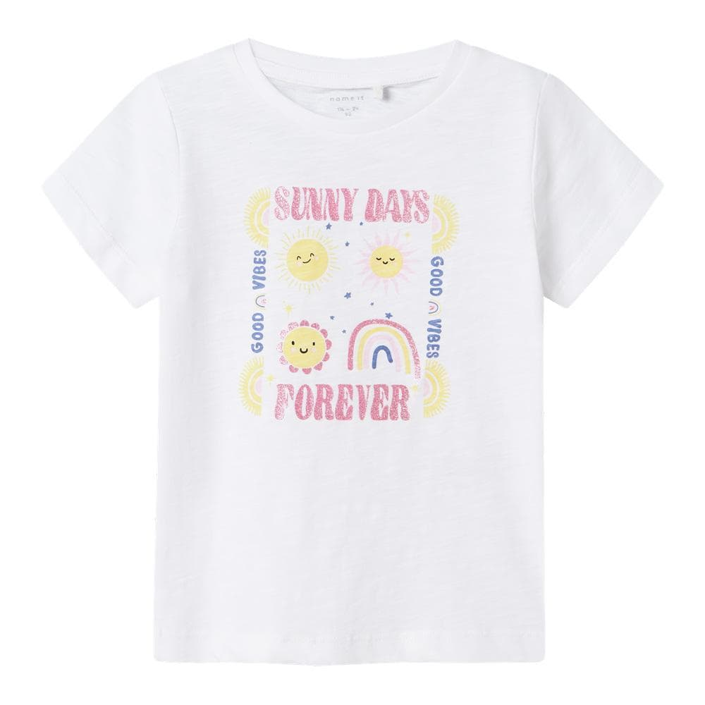 T-shirt Blanc Fille Name It Jeanette 1