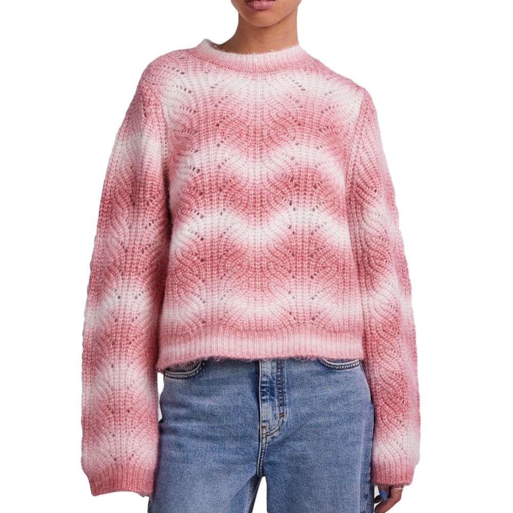 Pull en Maille Rose Femme PIECES Knit 1