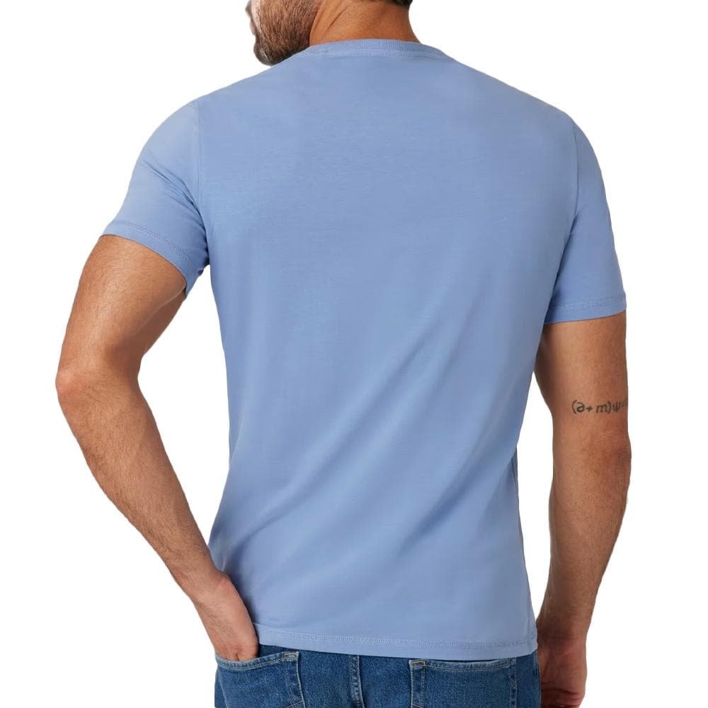 T-shirt Bleu Homme Guess M4YI35J1314 2