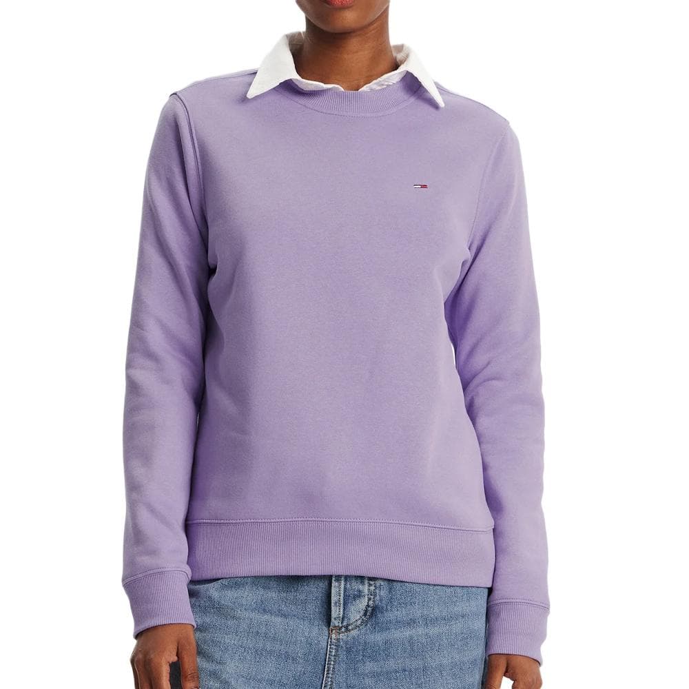 Sweat Violet Femme Tommy Hilfiger Flag Crew 1
