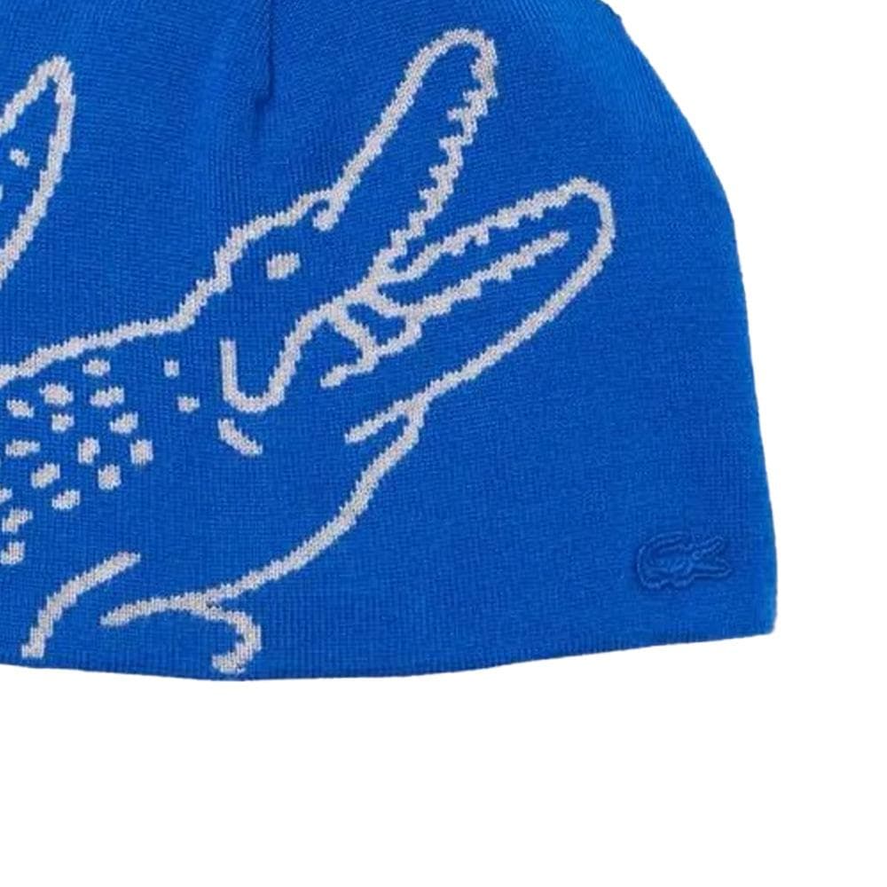 Bonnet Bleu/Blanc Homme Lacoste Broderie 2