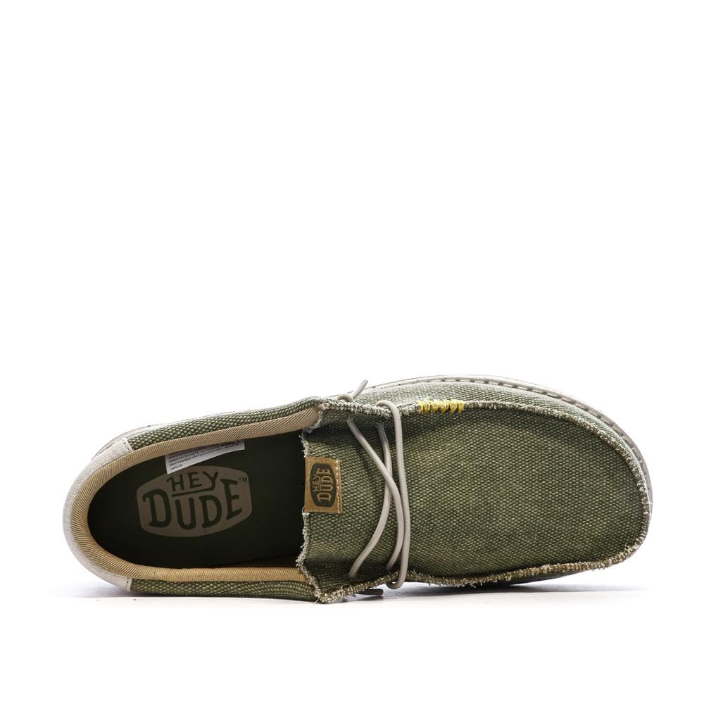 Chaussures Vert Homme Hey Dude Olive 4