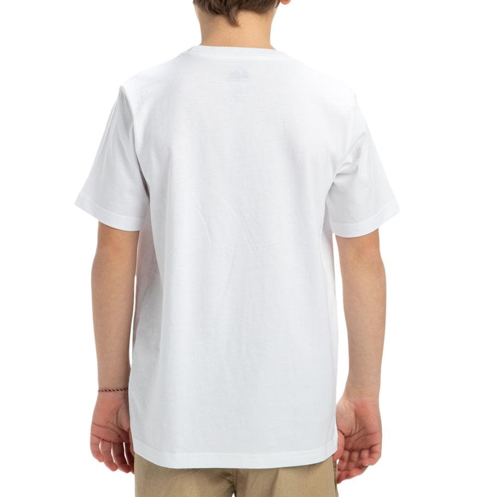 T-Shirt Blanc Garçon Quiksilver Skull Feast 2