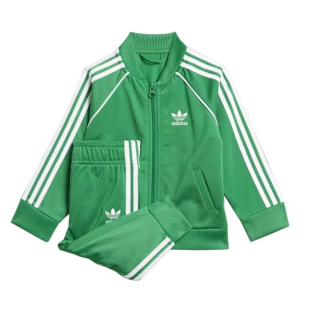 Survêtement Vert Garçon Adidas Tracksuit 1