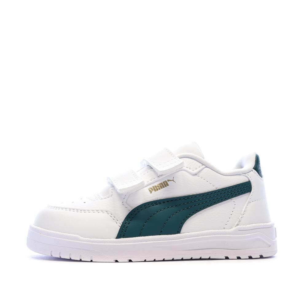 Baskets Blanches/Vertes Garçon Puma Shuffle Downtown 1