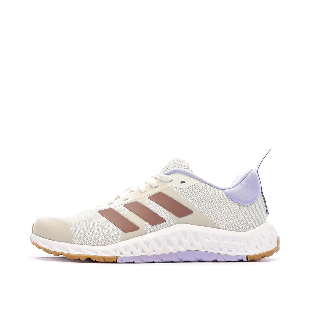 Baskets Blanches/Beiges Femme Adidas Everyset 1