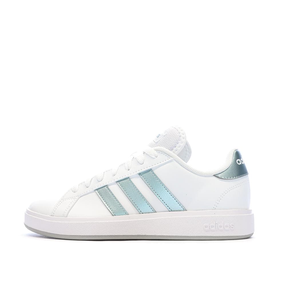 Baskets Blanches/Bleu Femme Adidas Grand Court Base 2.0 1