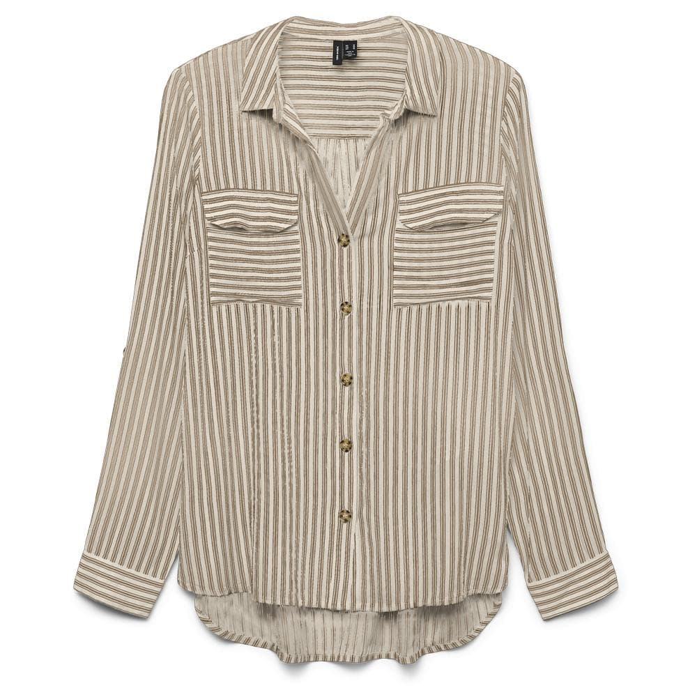 Chemise Beige/Taupe Femme Vero Moda Bumpy 1