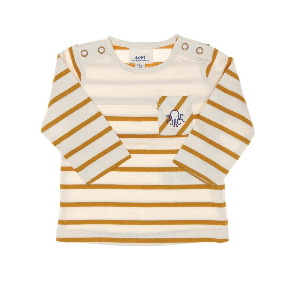 T-shirt Jaune à Rayures Garçon EOM Eloris2 1
