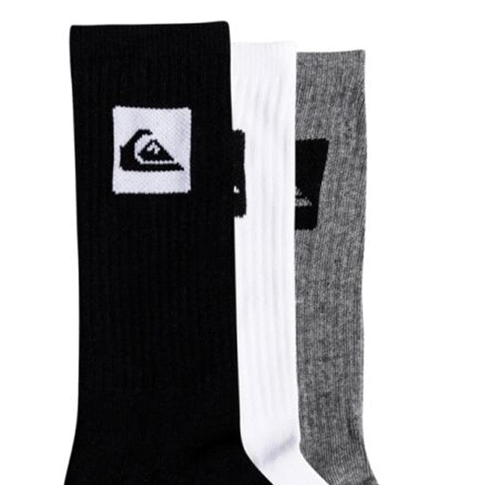 X3 Paires de Chaussettes Blanc/Gris Homme Quiksilver AQYAA03316 2