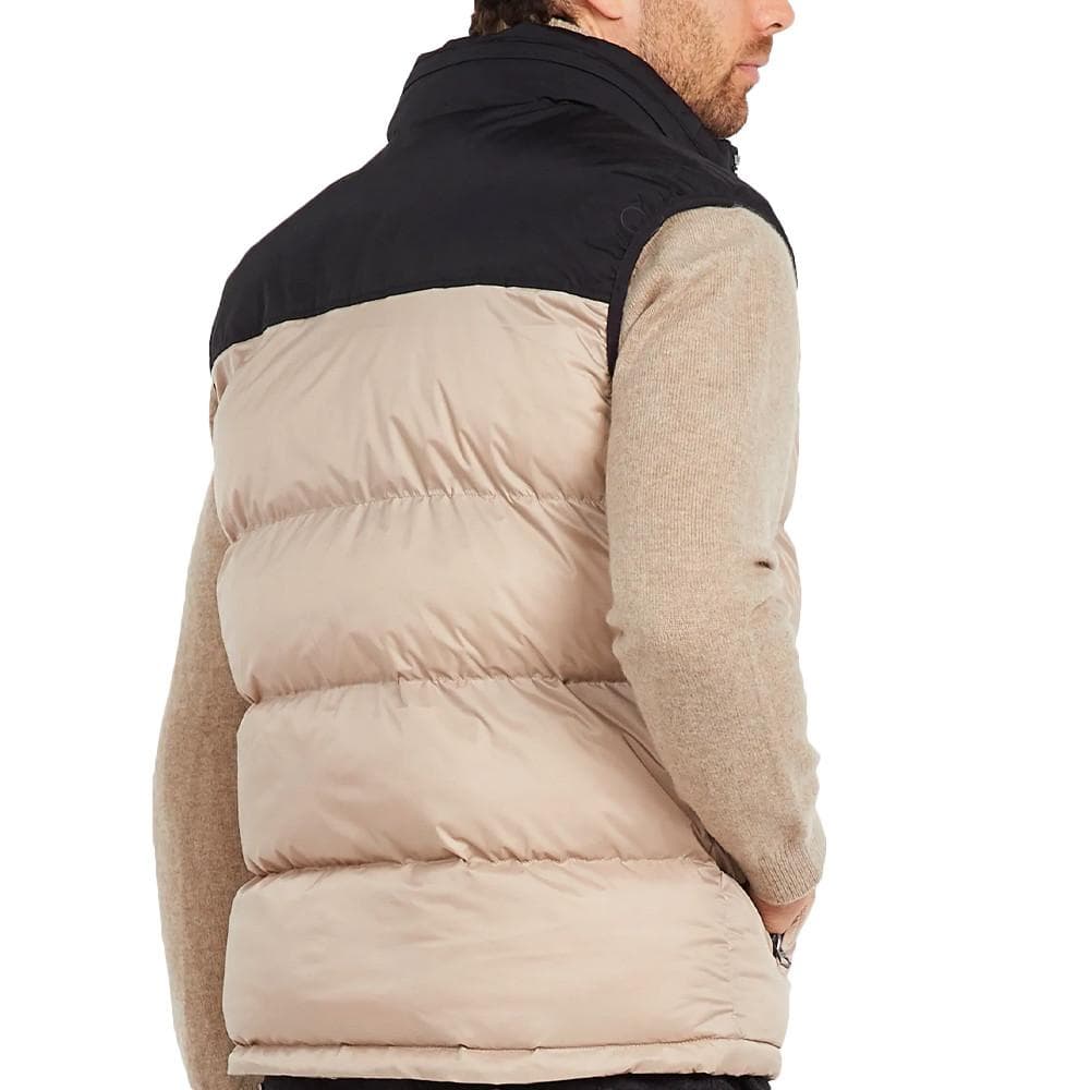 Doudoune sans manche Beige Homme Schott Utahv 2