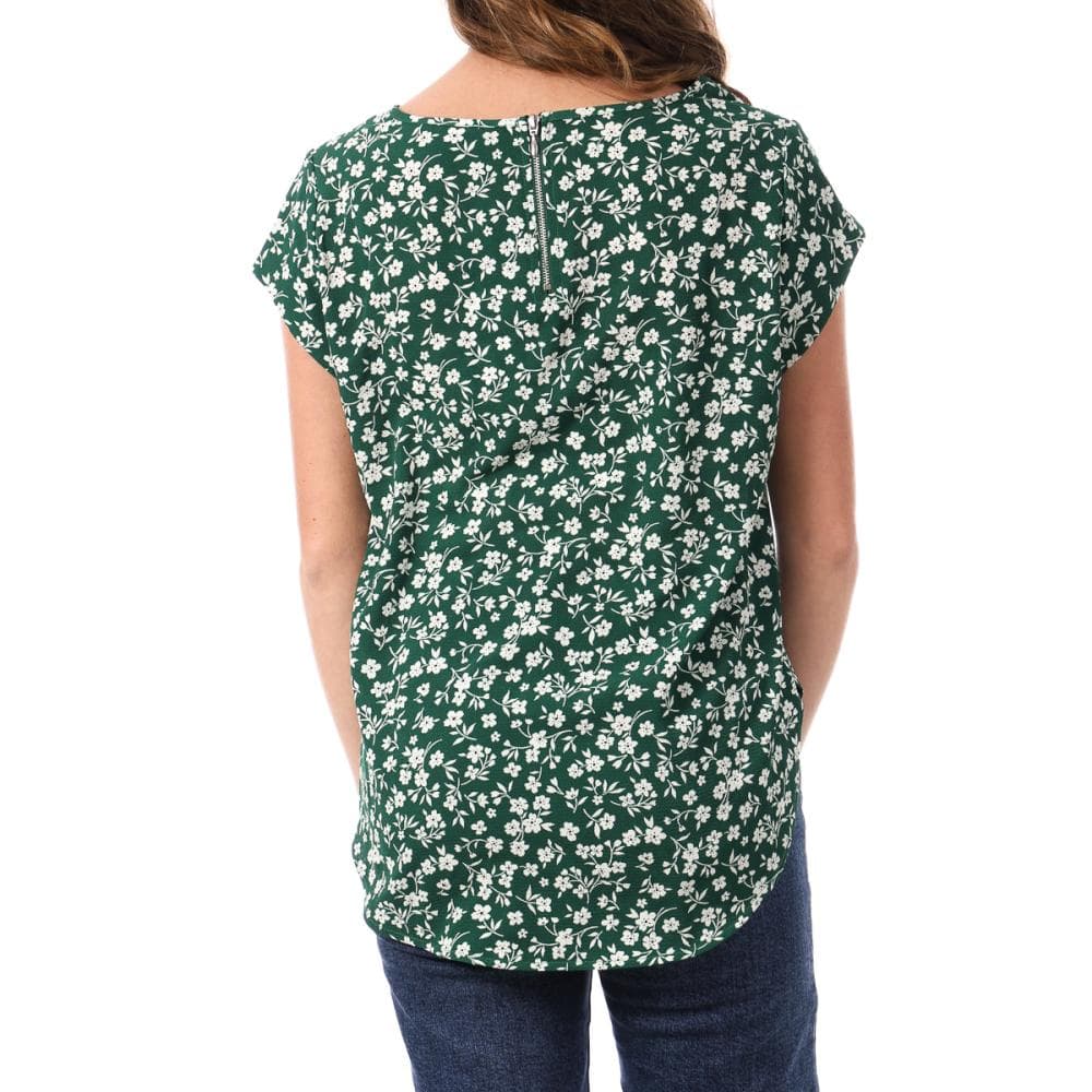 Top Imprimé Vert à Motifs Femme Only Vic 2