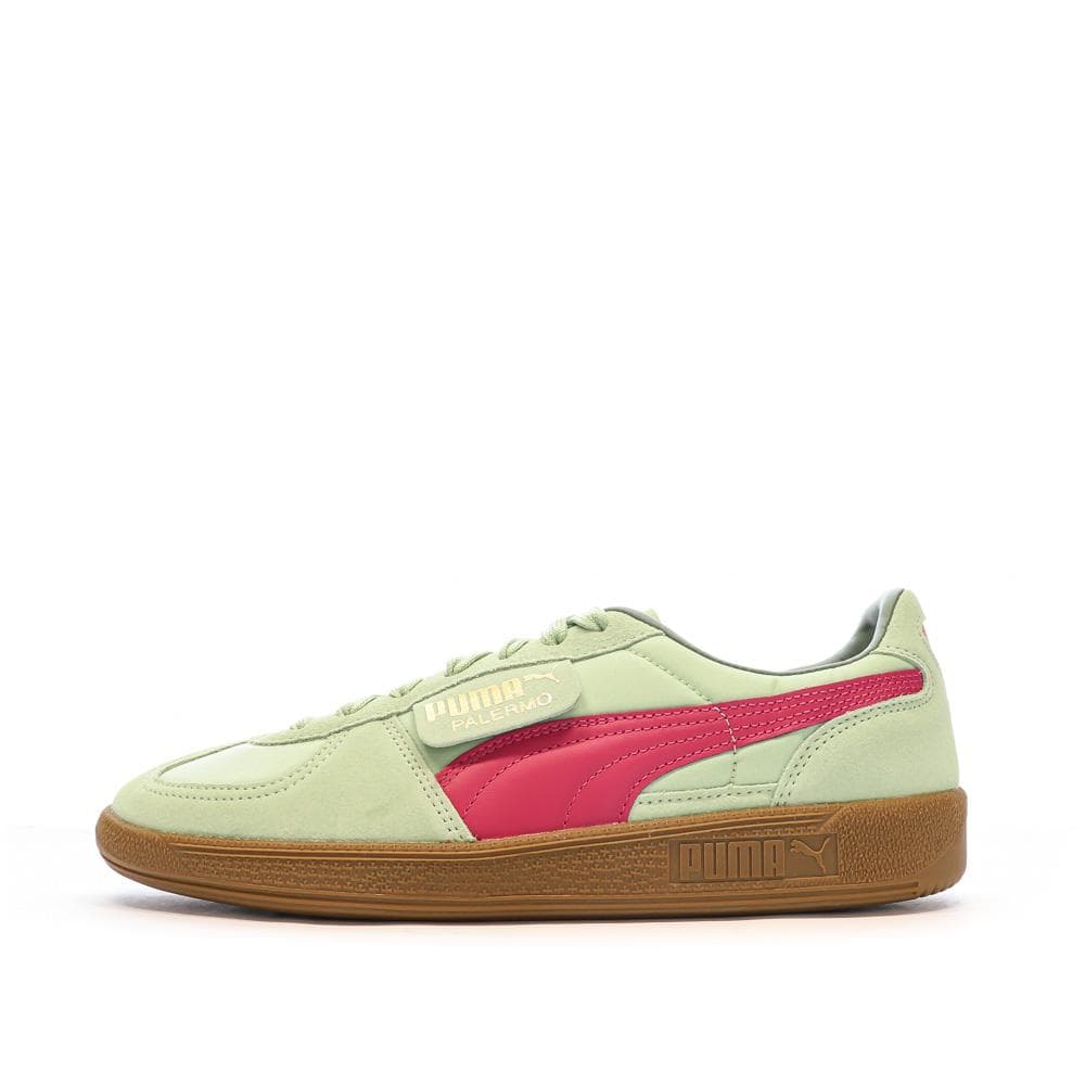 Baskets Verte/Rose Homme Puma Palermo 1
