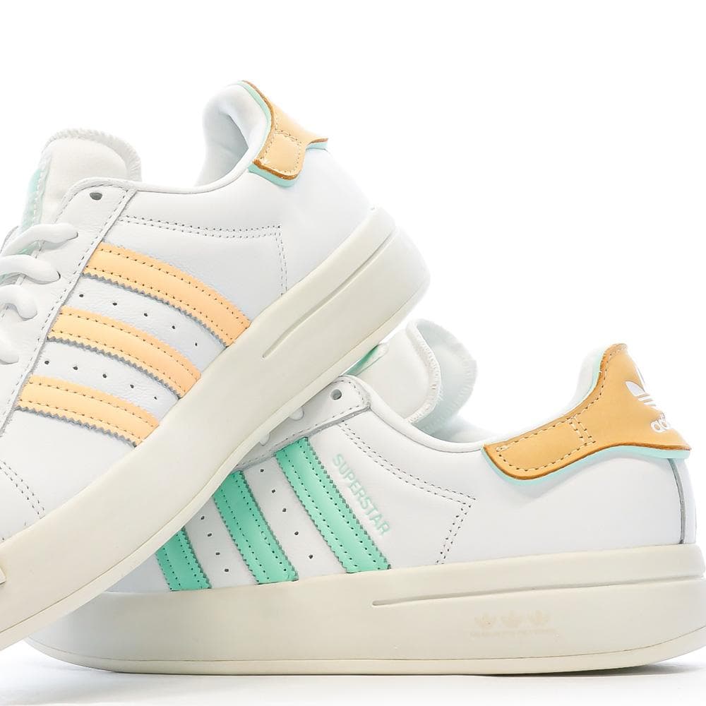 Baskets Blanche/Verte Femme Adidas Superstar Ayoon 7