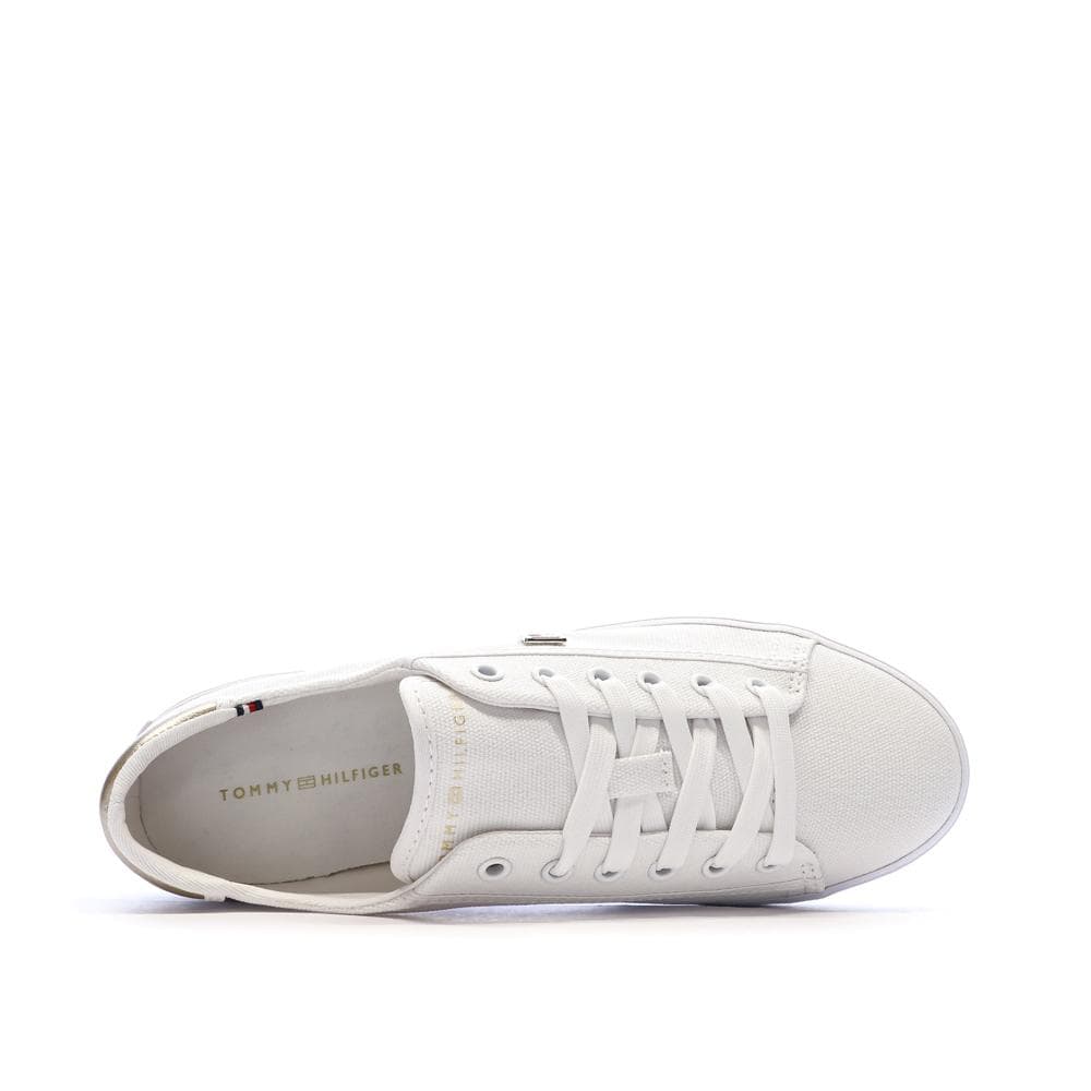 Baskets Blanches Femme Tommy Hilfiger Vulc Canvas Lace Up 4