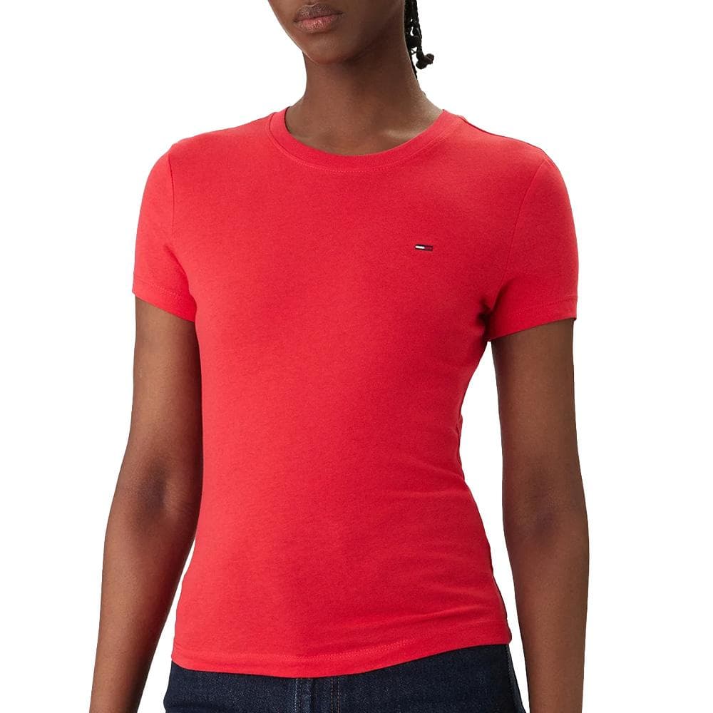 T-shirt Rouge Femme Tommy Hilfiger Tjw C 1
