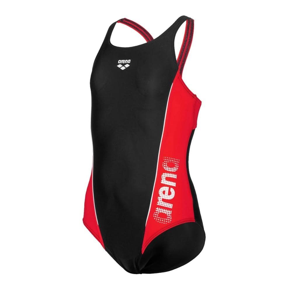 Maillot de bain Noir/Rouge Fille Arena Thrice Swim Pro Back 1