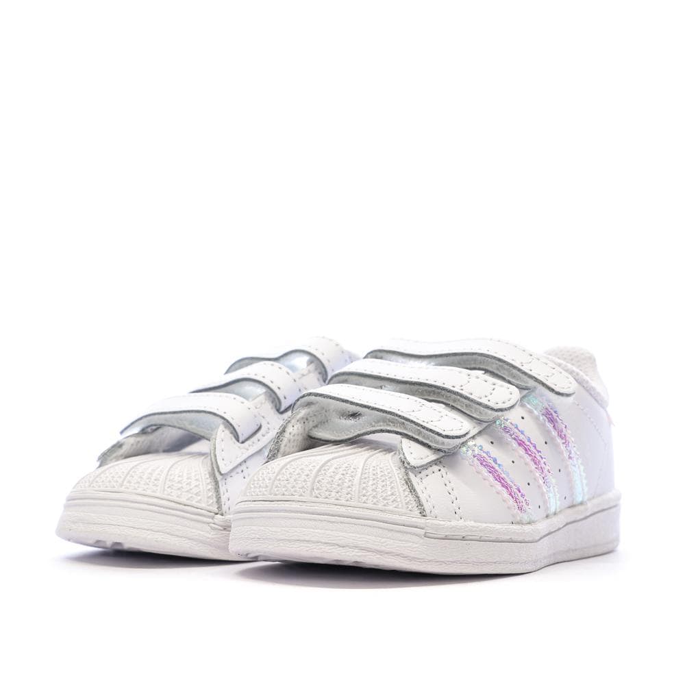 Basket Blanches Fille Adidas SUPERSTAR CF I 6