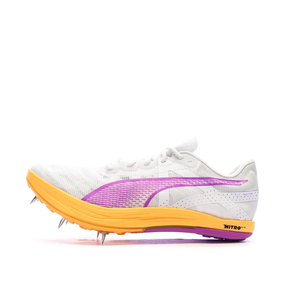 Chaussures Athlétisme Blanc/Rose Mixte Puma Crossfox Nitro Elite 1