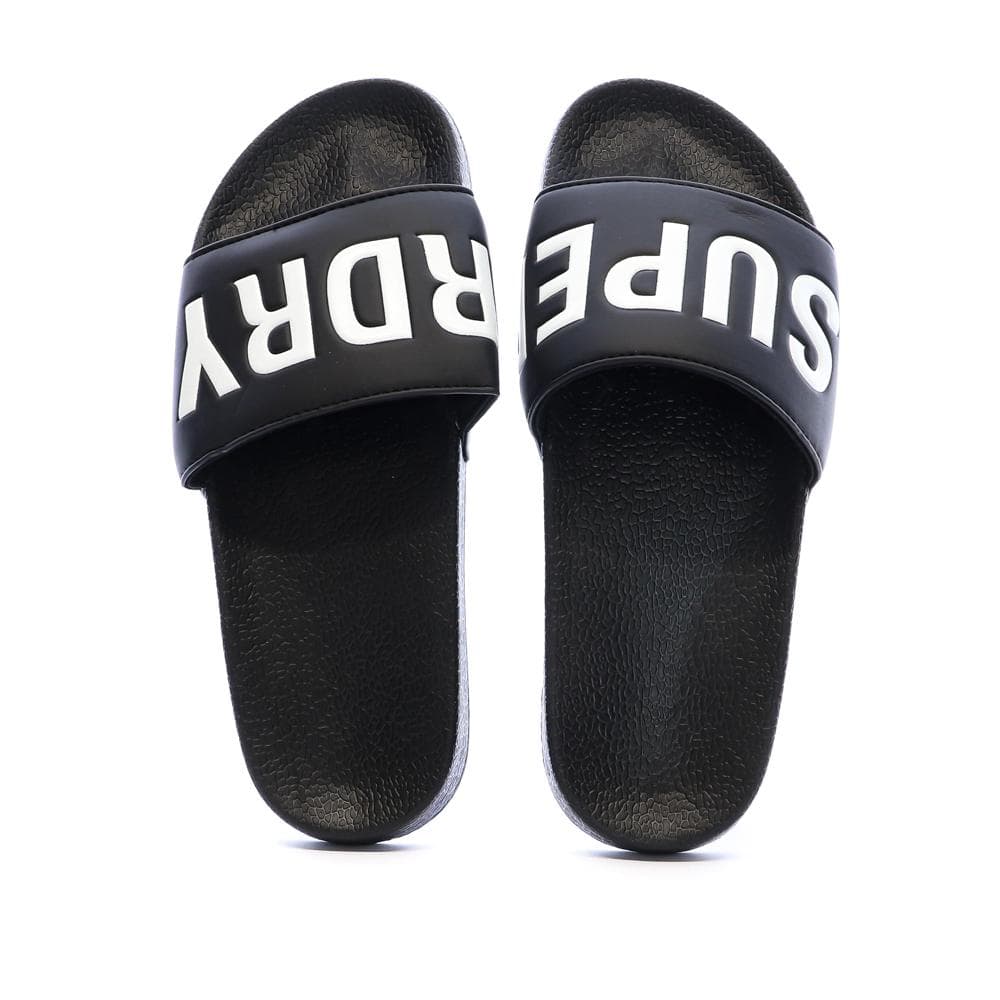 Claquettes Noir/Blanc Homme Superdry Pool Slide 3