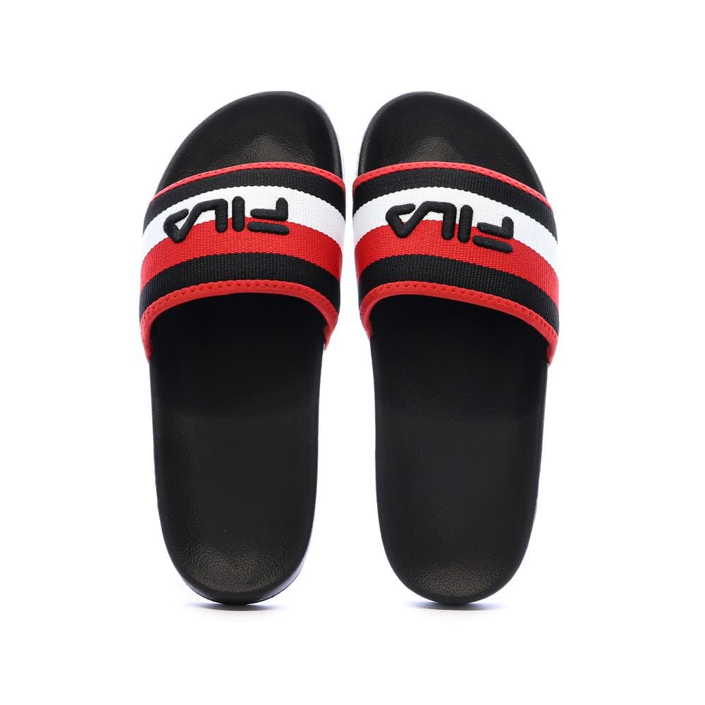 Claquettes Noires/Rouges Homme Fila Morro 1