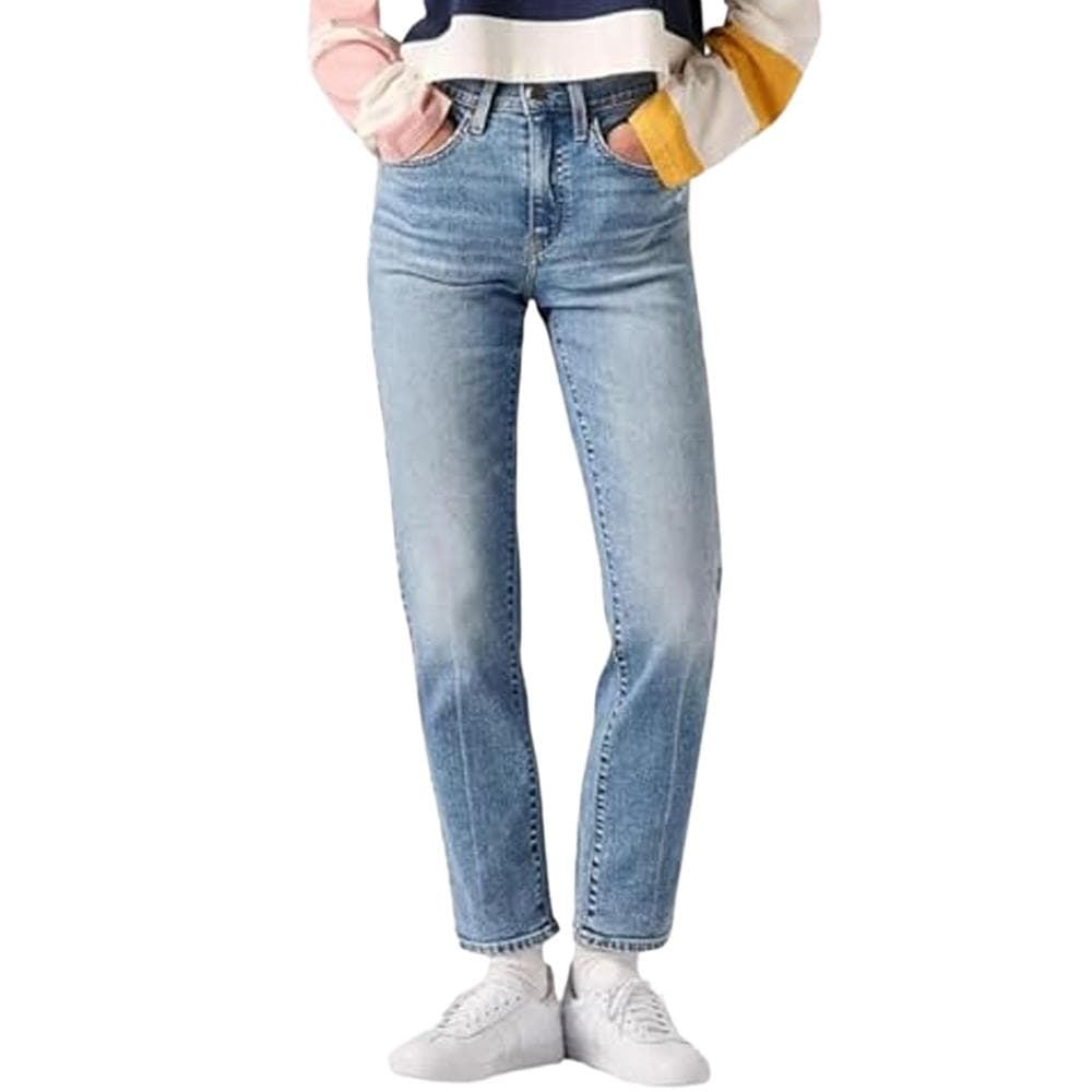 Jean 724 Bleu Clair Femme Levi's High Rise Straight 1