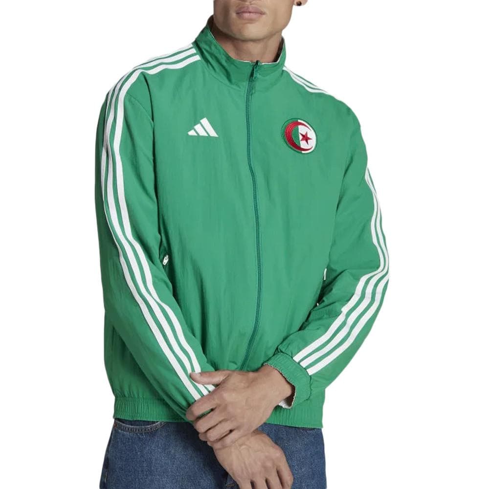 Algérie Veste Réversible Vert/Blanc Homme Adidas Faf 1