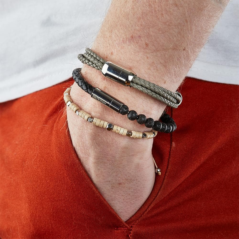 Bracelet Gris Homme Geographical Norway 315032 2