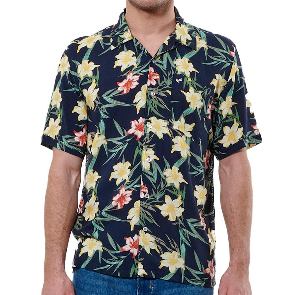 Chemisette Marine Imprimé Homme Kaporal Macaoe 1