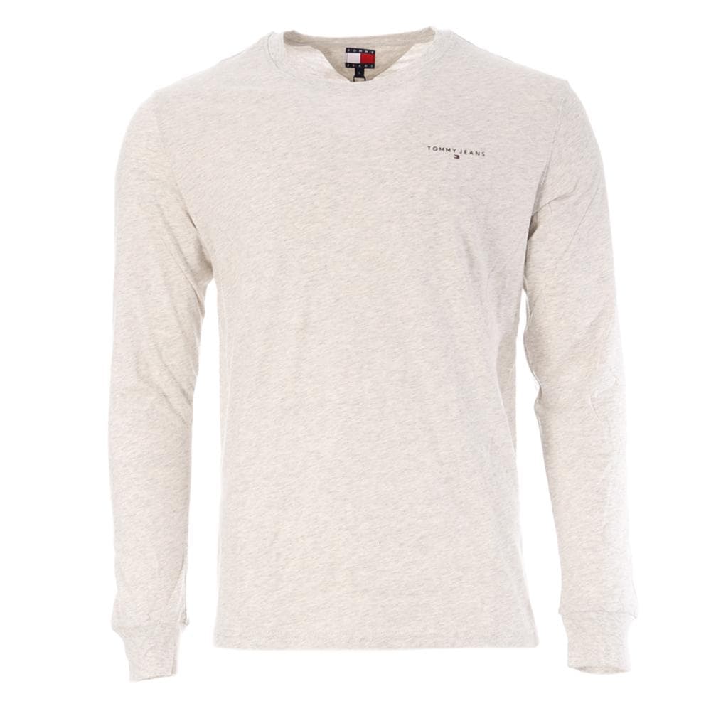 T-Shirt Manches Longues Gris Chiné Homme Tommy Hilfiger Chest 1