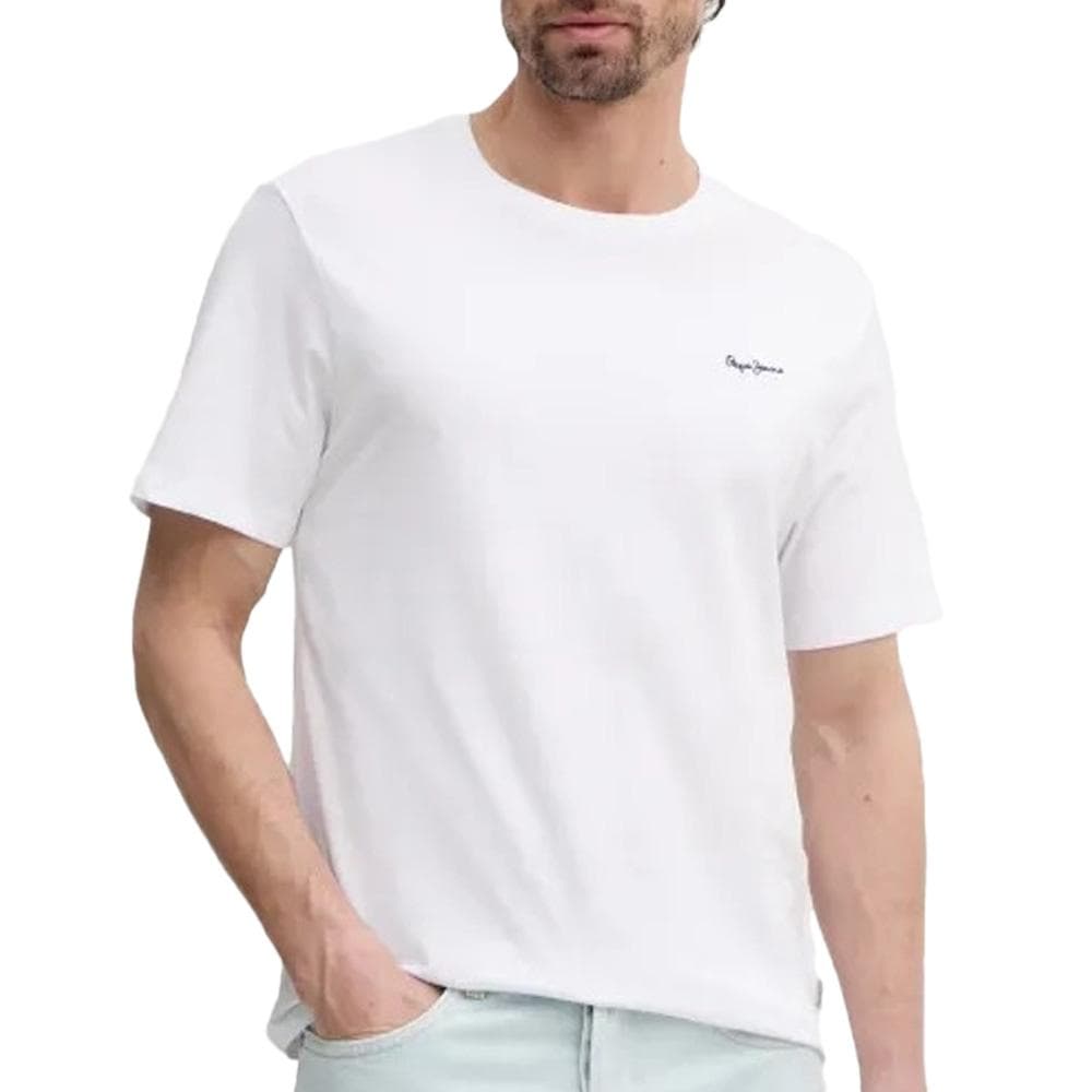 T-shirt Blanc Homme Pepe Jeans Dulwich 1