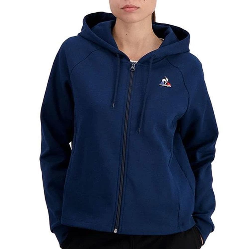 Sweat Zippé Bleu Femme Le Coq Sportif Hoody 1