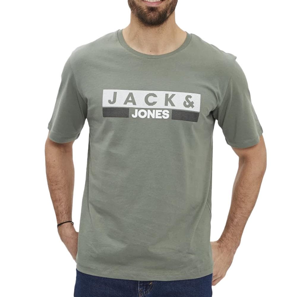 T-shirt Kaki Homme Jack & Jones Play 1