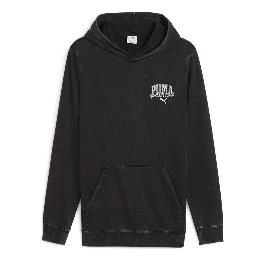 Sweat à Capuche Noir Homme Puma Class Washed 1