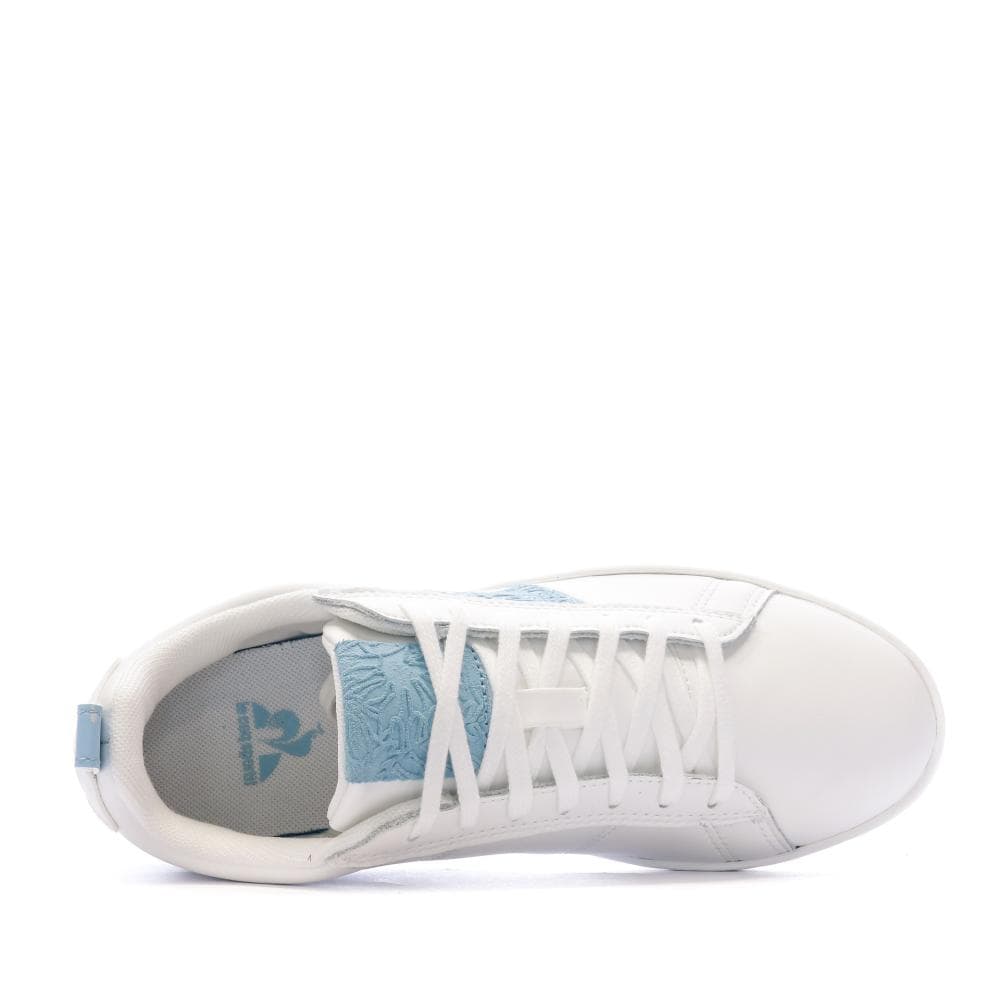 Baskets Blanc/Bleu Femme Le Coq Sportif Court Classic 4
